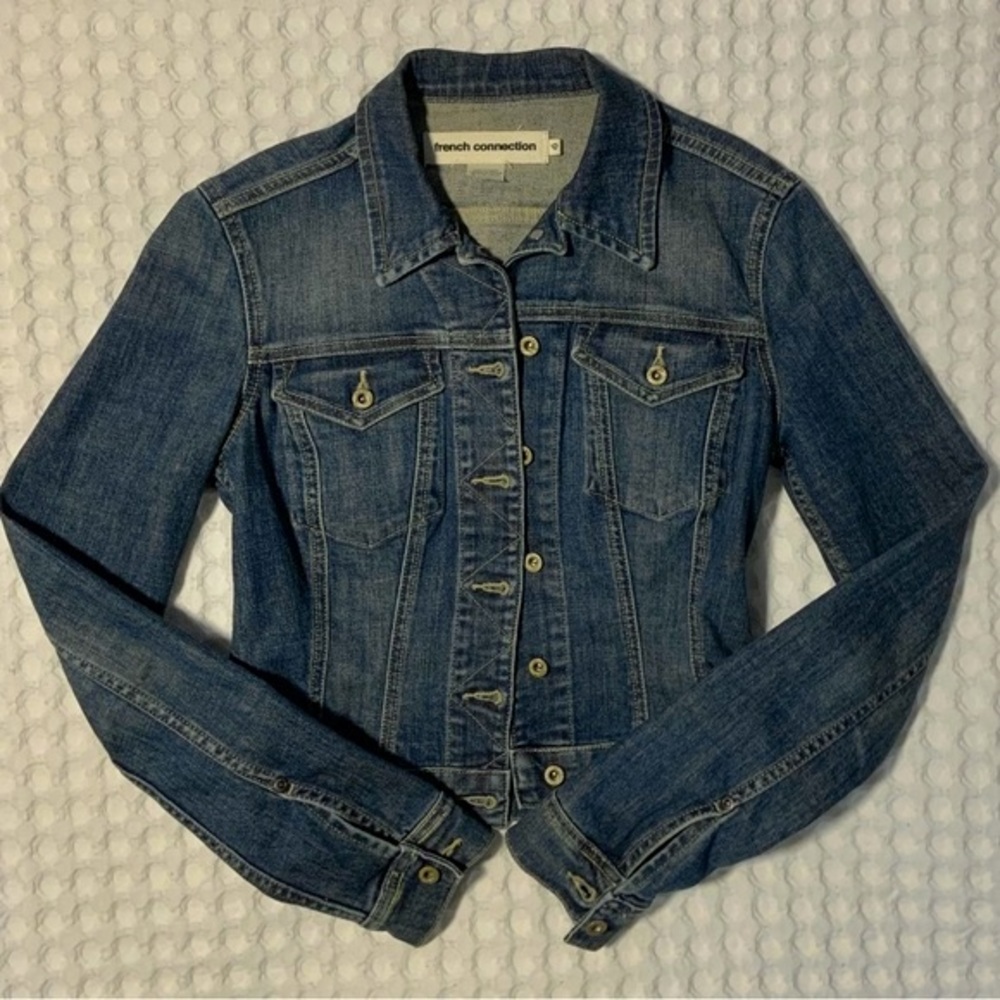 French Connection Denim Jean Jacket 4